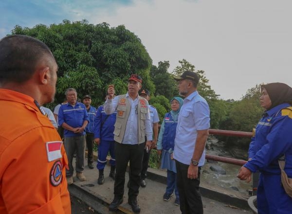 Wagub Ijeck Tinjau Dampak Banjir Bandang di Sibolangit